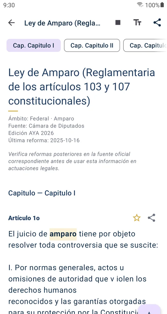 El lector de AYA leyendo en voz alta: el botón de bocina se convierte en botón de detener.
